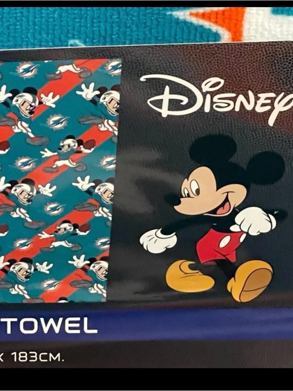 NFL Miami Dolphins Beach Towel Mickey Dolphins Beach Towel Football